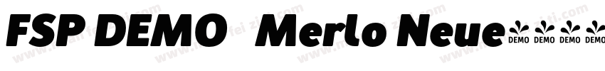 FSP DEMO   Merlo Neue字体转换